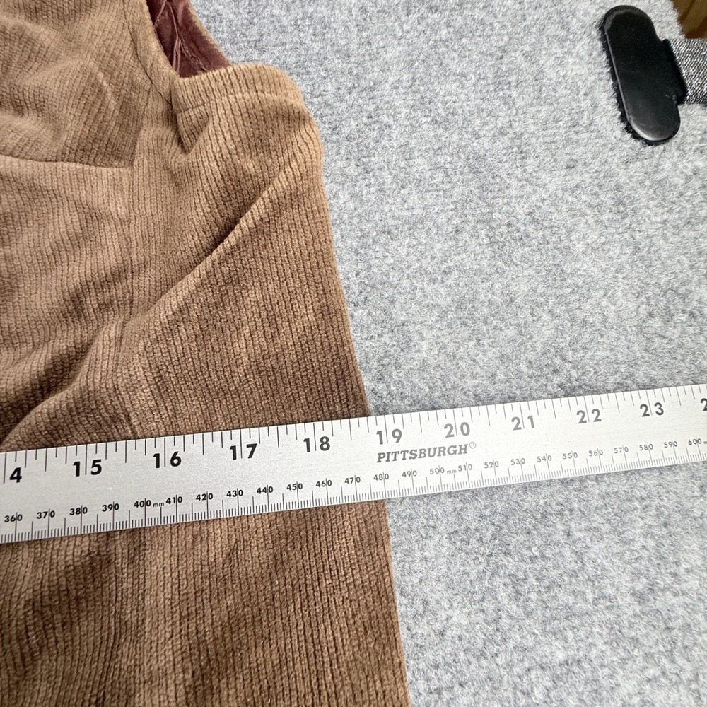 Vintage Jack Winter Corduroy Two Piece Vest and Wide Leg Pants Set Camel Brown - Picture 6 of 9